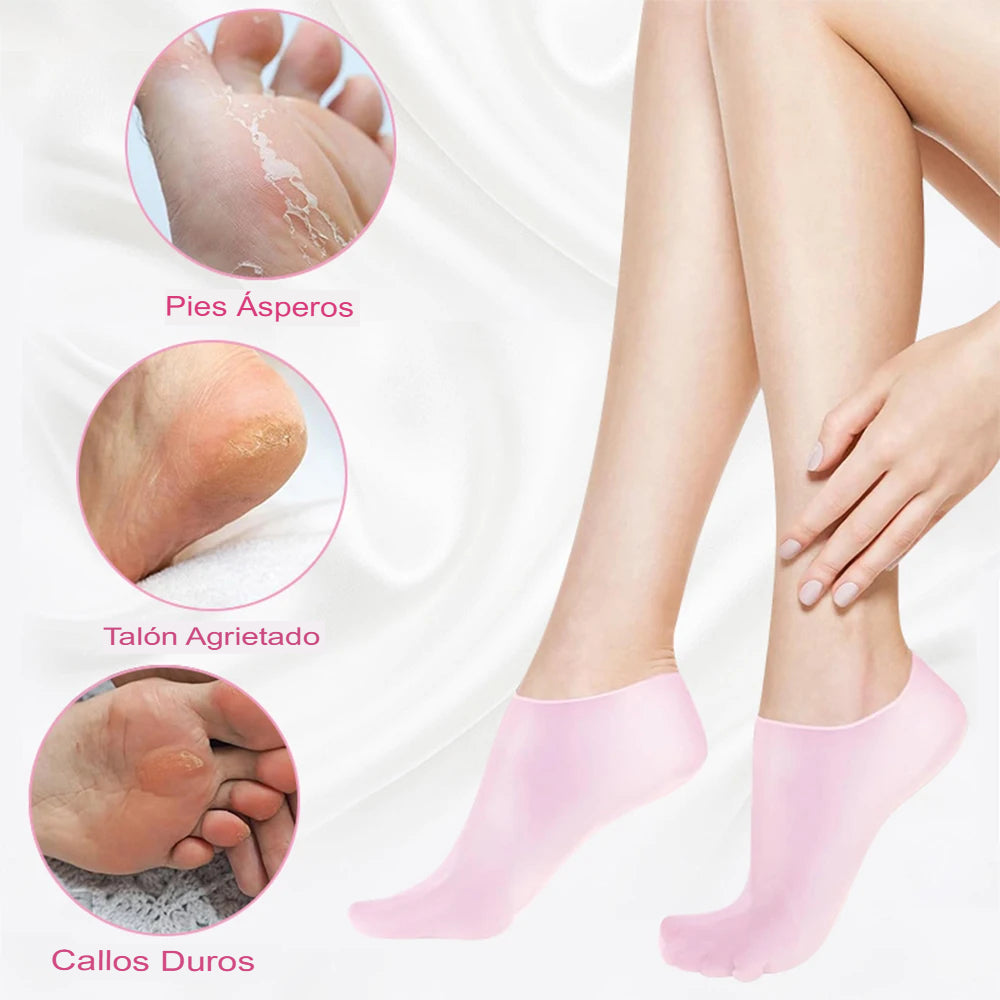 Medias de Silicona Hidratantes Para Los Pies