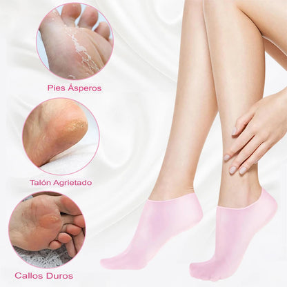 Medias de Silicona Hidratantes Para Los Pies